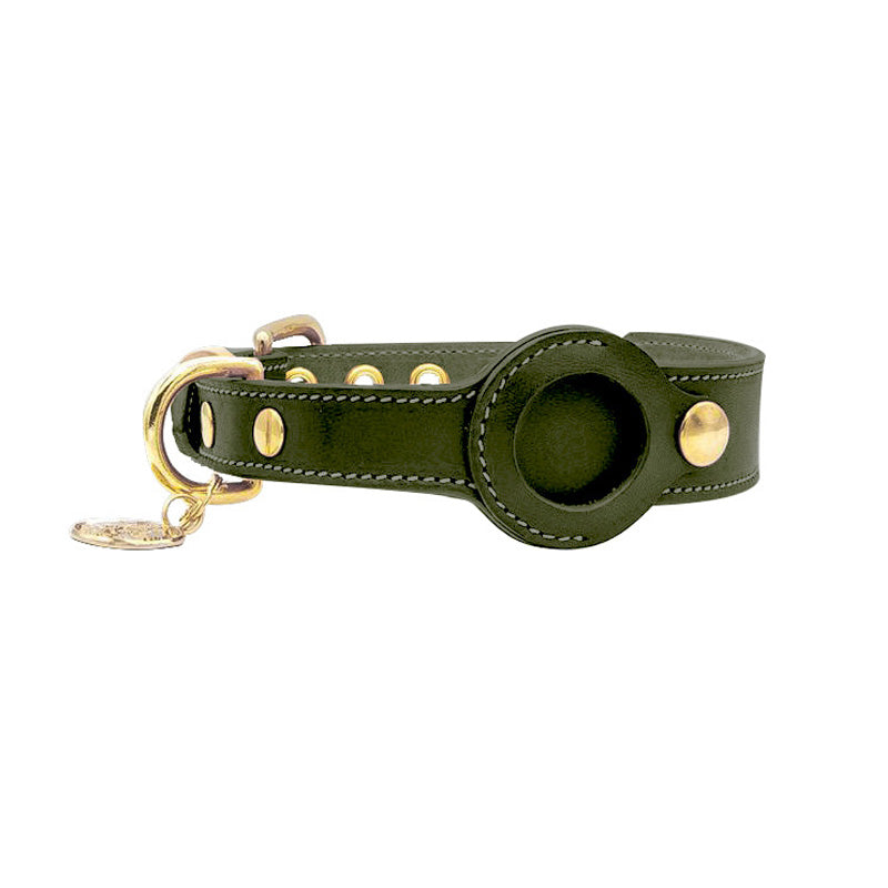AirTag Leather Collar - Style A GROOMY