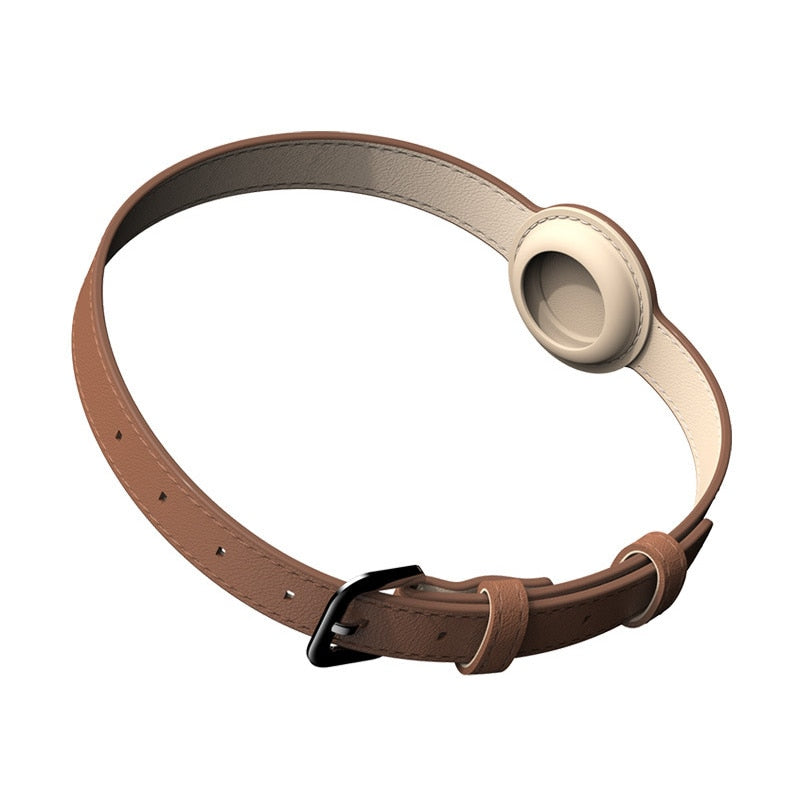 AirTag Leather Collar - Type E GROOMY